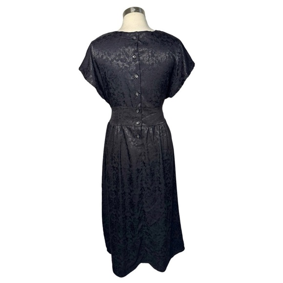 URBAN RENEWAL Remnants Jacquard Deep V Midi Dress size L - Picture 6 of 8